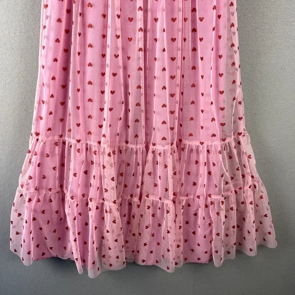 Betsey Johnson Pink Heart Midi Dress - Picture 5 of 16